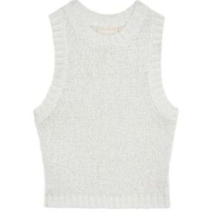 NWT MONDAY SWIM Key West Top, white knit crochet tank